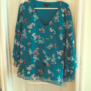 Lane Bryant Floral Top S 18/20